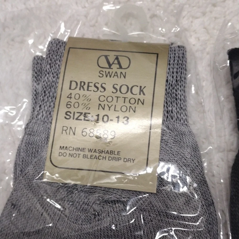 VA Swan Dress Socks Multiple Colors and Patterns 6 Pairs SD#6-6 - Picture 8 of 9